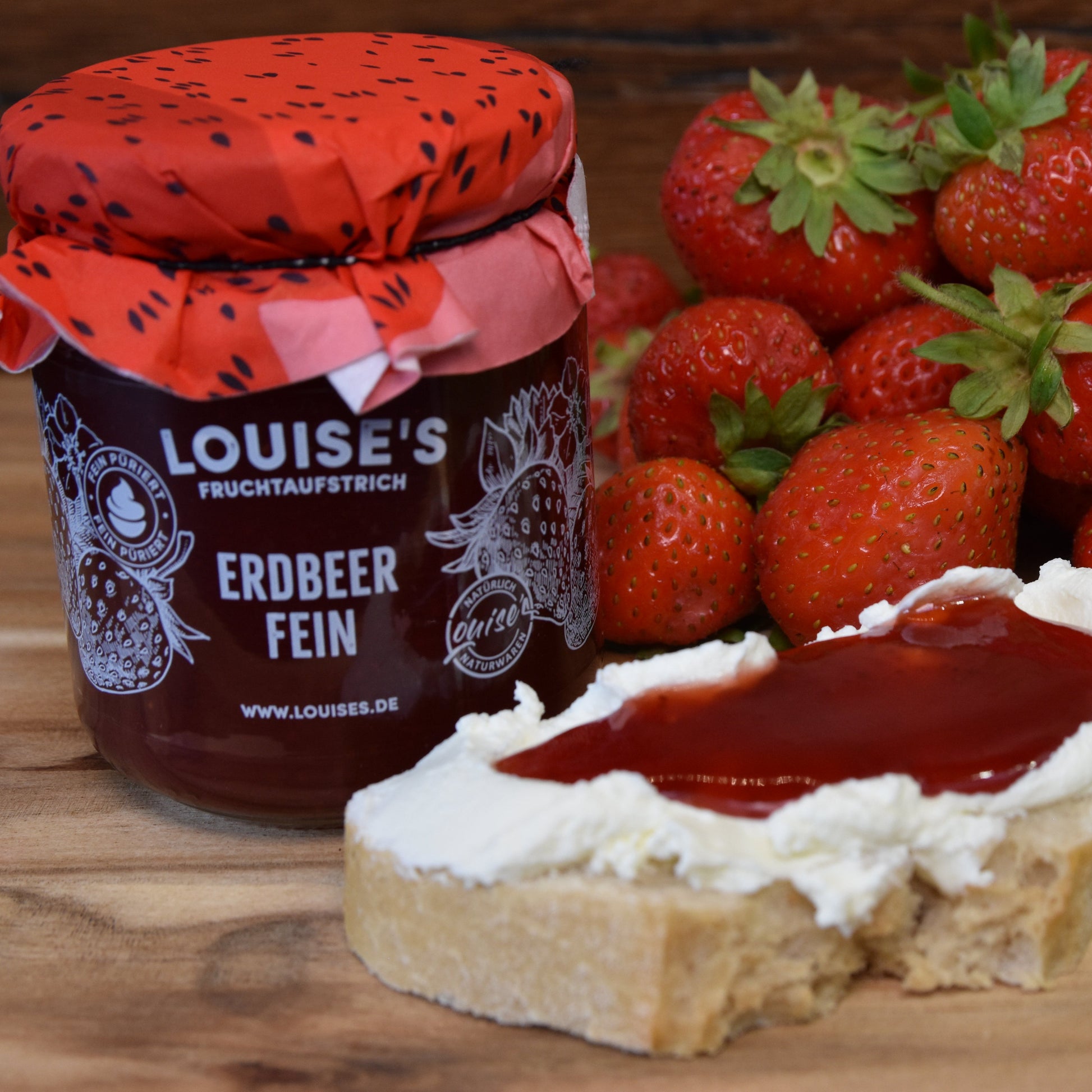 Louises Fruchtaufstrich Erdbeer fein 240g