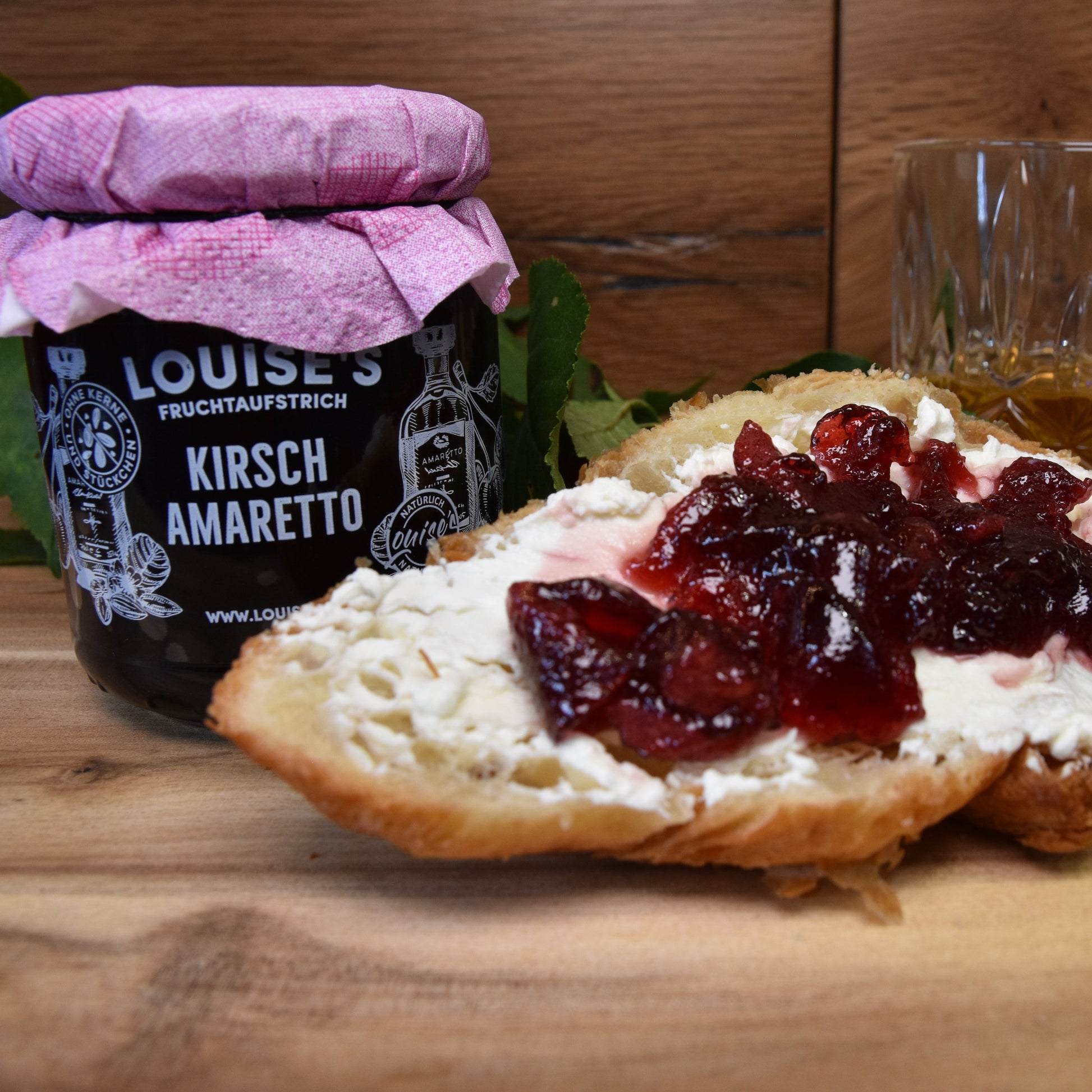 Louises Fruchtaufstrich Kirsch Amaretto 240g