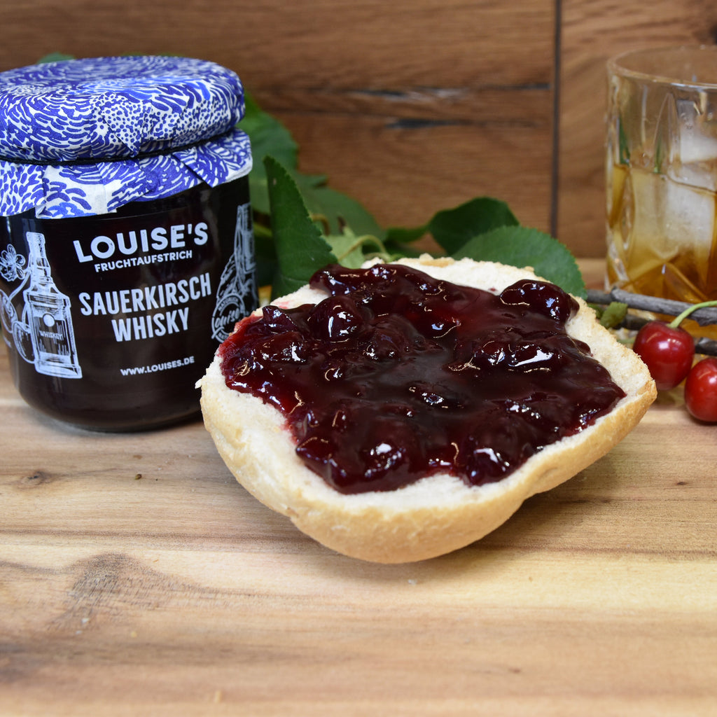 Louises Fruchtaufstrich Sauerkirsch Whisky 240g
