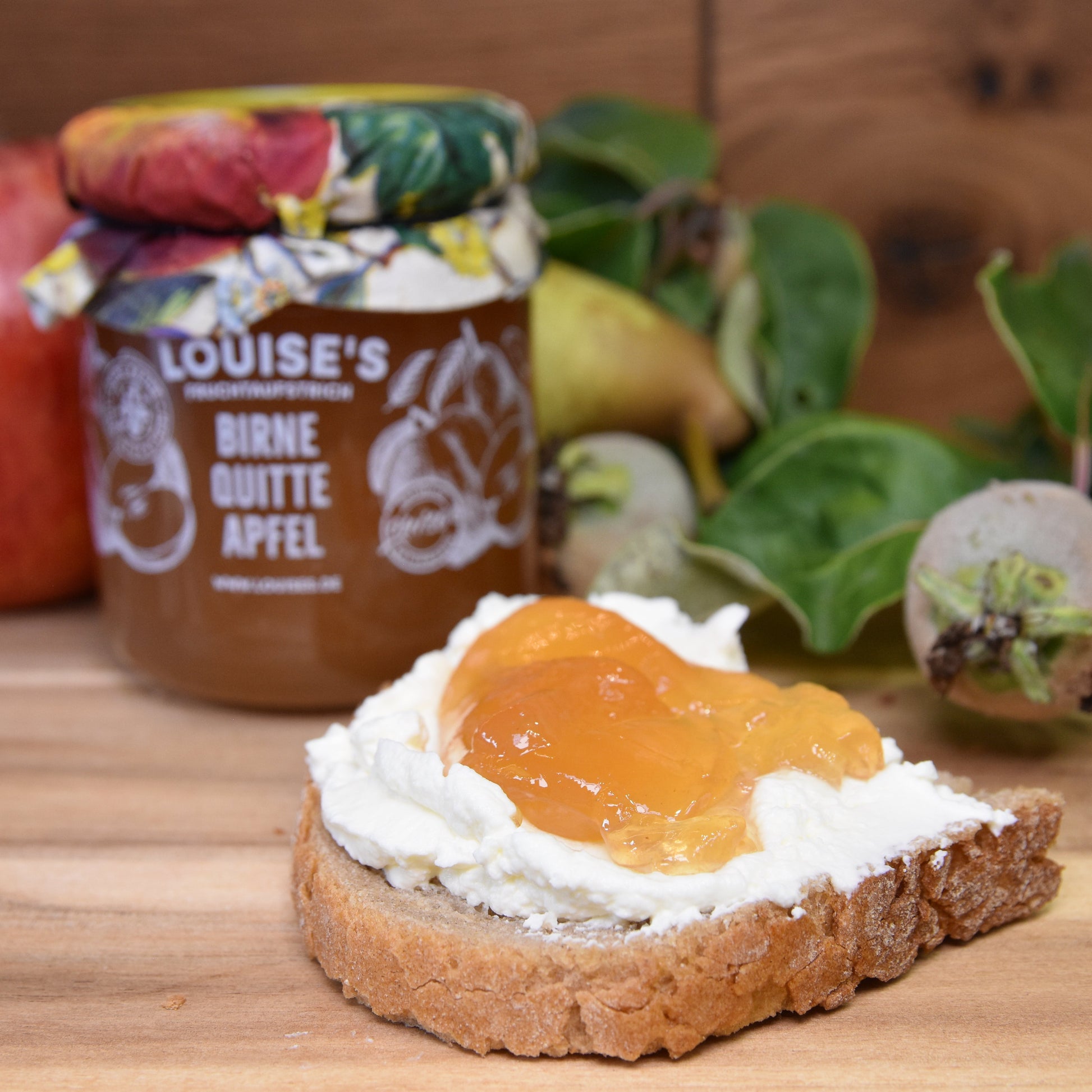 Louises Fruchtaufstrich  Birne Quitte Apfel 240g