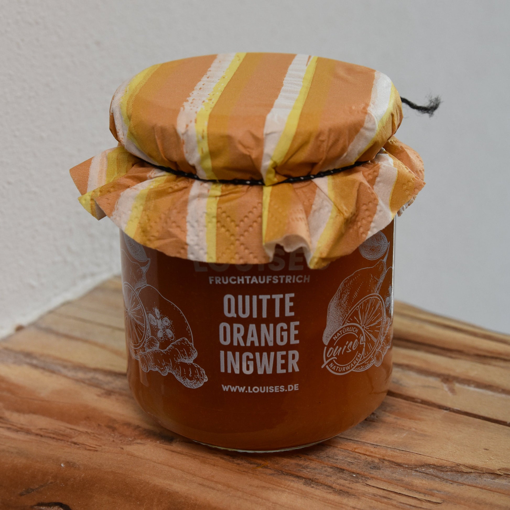 Louises Fruchtaufstrich  Quitte Orange Ingwer 240g