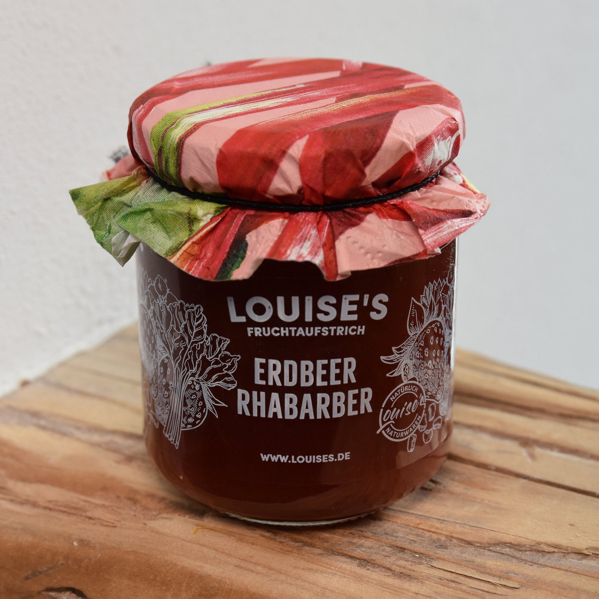 Louises Fruchtaufstrich Erdbeer Rhabarber 240g