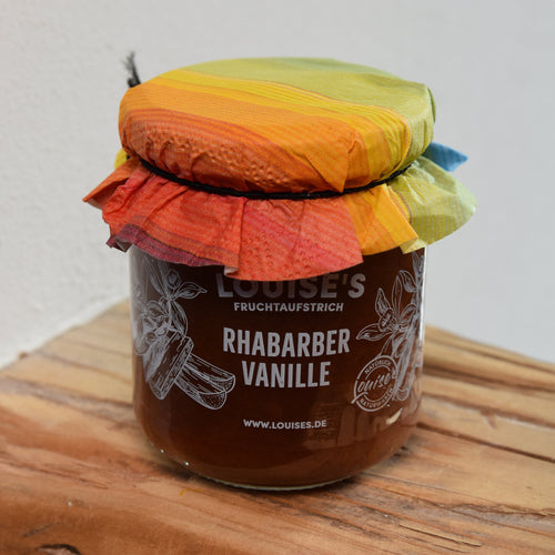 Louises Fruchtaufstrich Rhabarber Vanille 240g