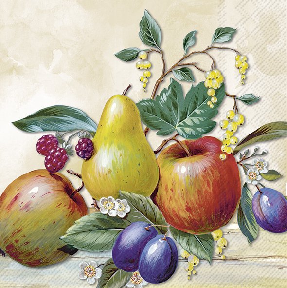 Louises Servietten Birne Quitte Apfel